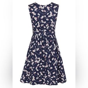 ModCloth Emily & Fin Day After Day dress in Yours Truly print sized Medium NWOT